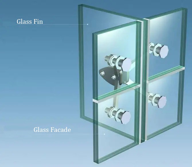 laminated glass fin