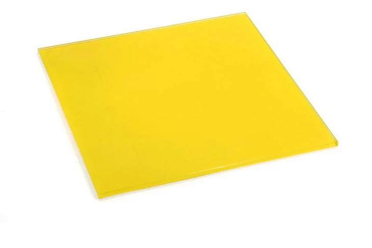 Baksida Målat härdat glas