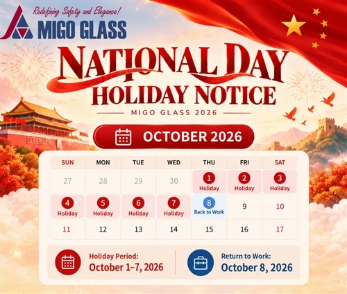 MIGO Glass 2026 Kinas nationaldag helgdag