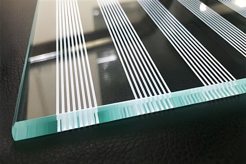 Screentryckt härdat glas