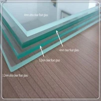 Transparent Float solar glas