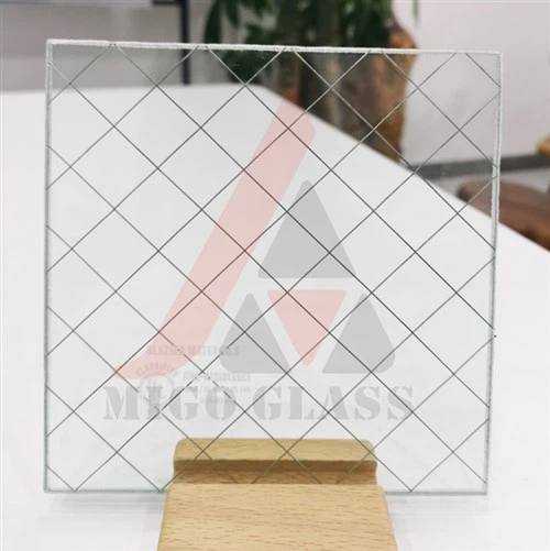 Säkerhetsbrandsäkert trådglas